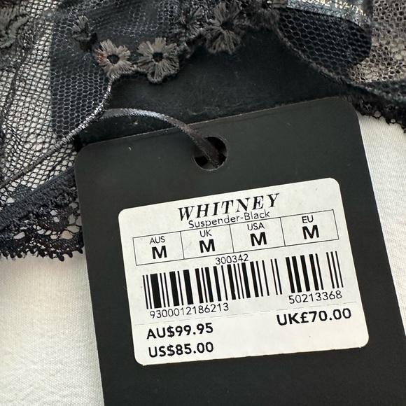 Honey Birdette Whitney Black 4 pc Set NWT - Picture 7 of 11